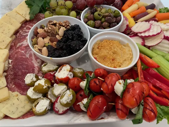 Appetizer platter Time Savor Chefs Catering charcuterie appetizers St Louis