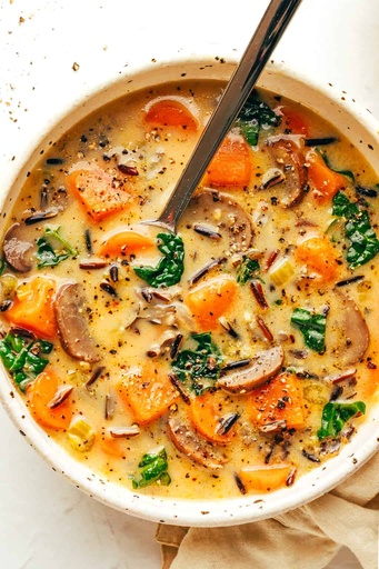 Gatherer’s Wild Rice Soup 