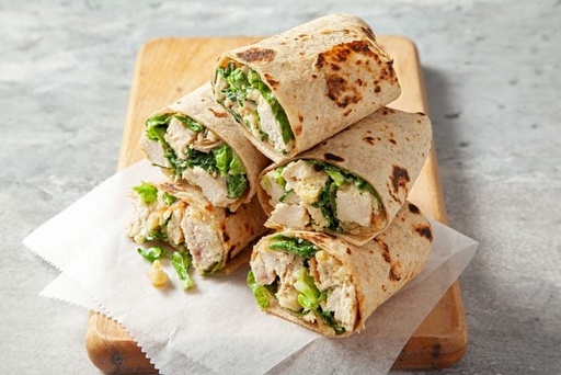 6 Caesar Salad Wraps