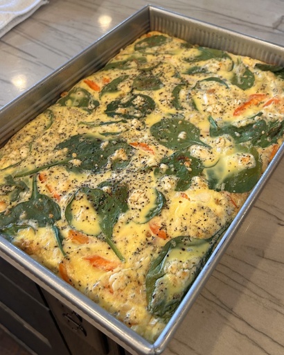 Crustless Greek Quiche