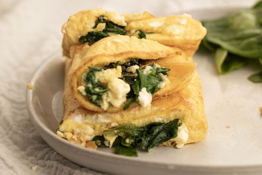 Spinach & Chevre Omelette